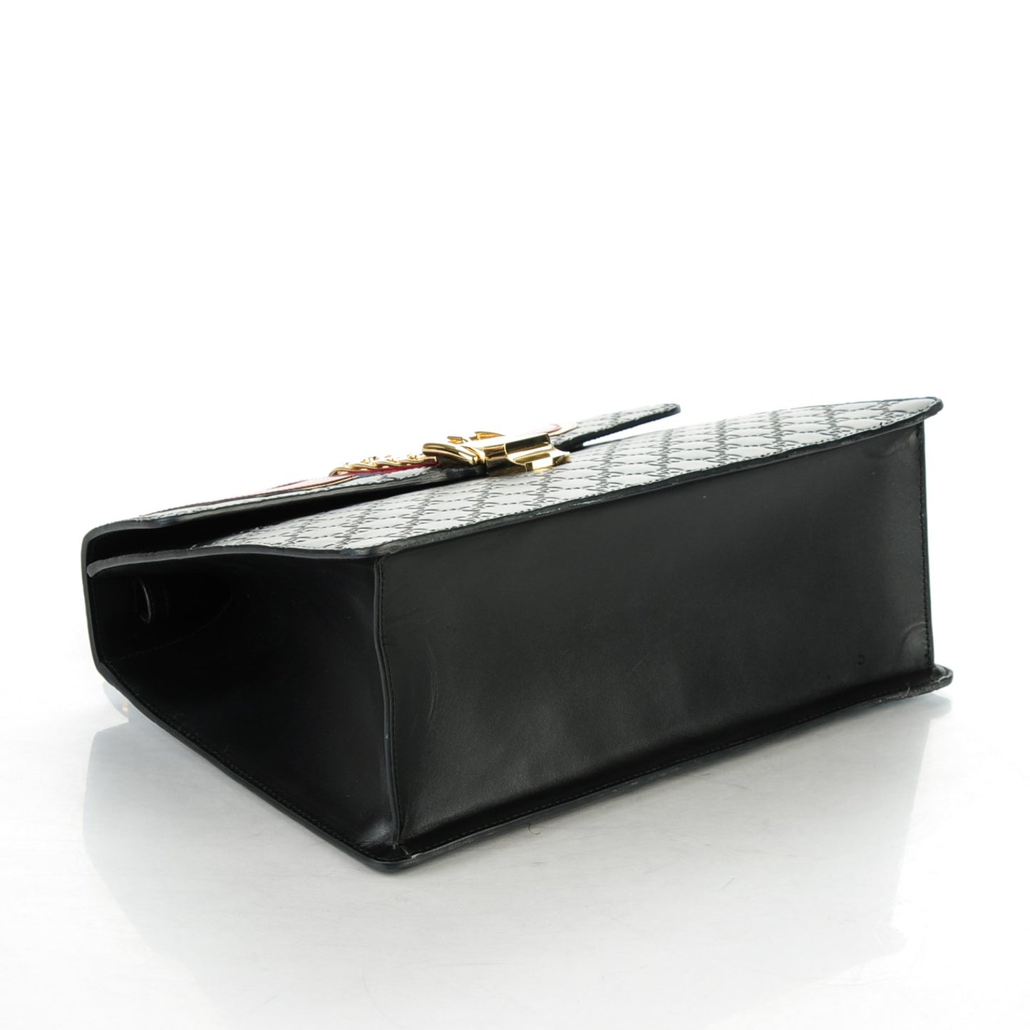 Guccissima Signature Medium Sylvie Top Handle Bag Black