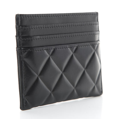 Chanel Lambskin Quilted Card Holder Black 3 of 8
