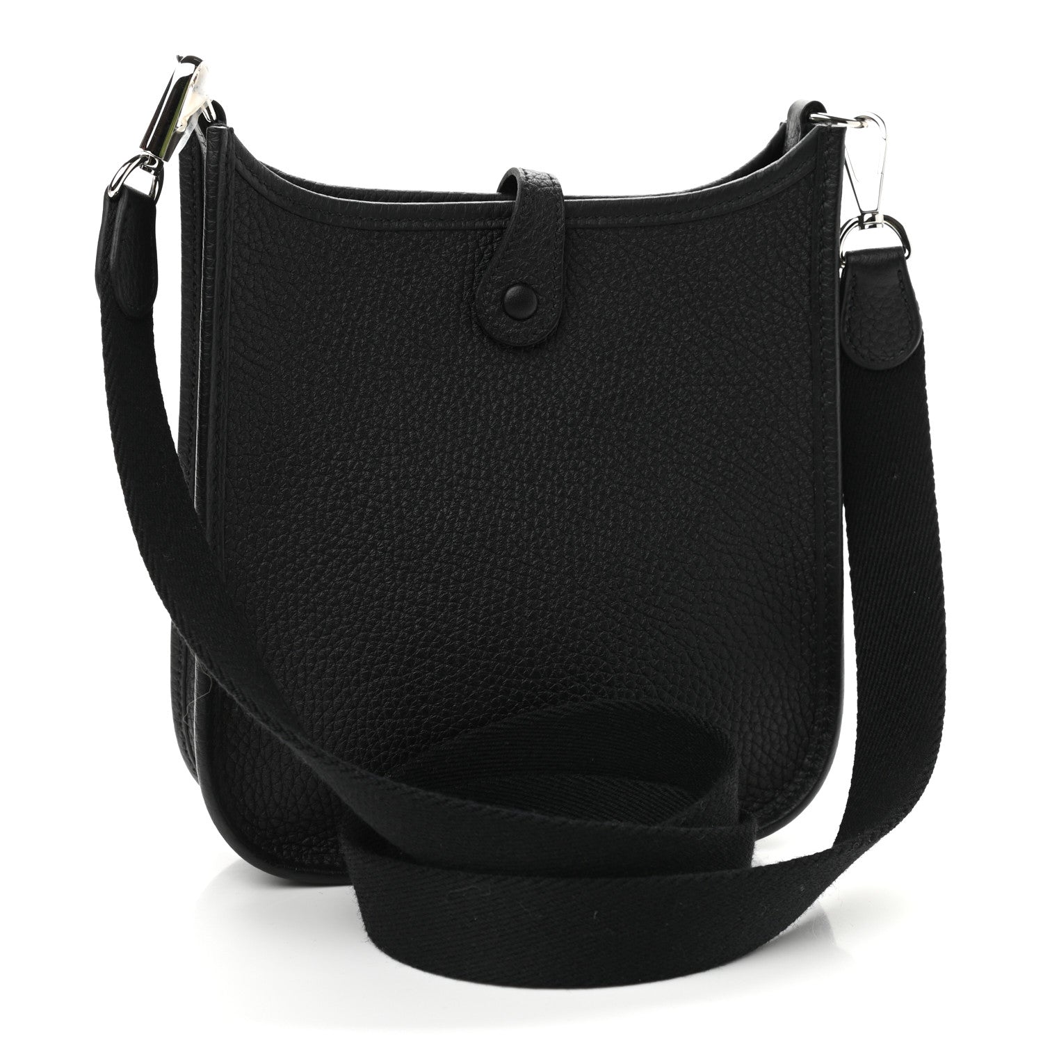 Hermes Taurillon Clemence Evelyne TPM Black 3 of 9