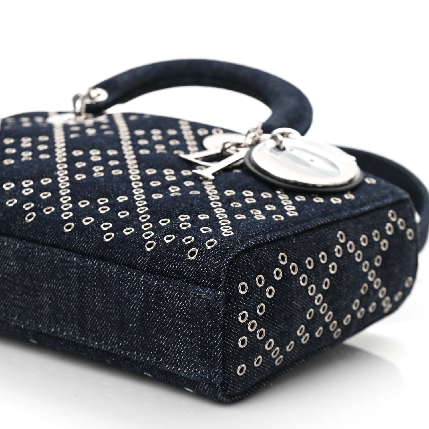 Christian Dior Denim Cannage East West Lady Dior Black 9 of 9