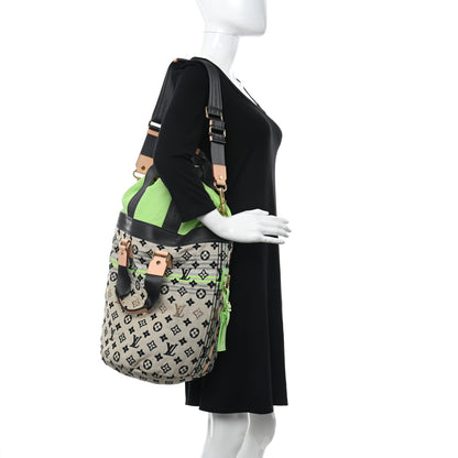 Louis Vuitton Fabric Jacquard Monogram Cheche Gypsy PM Vert 2 of 7