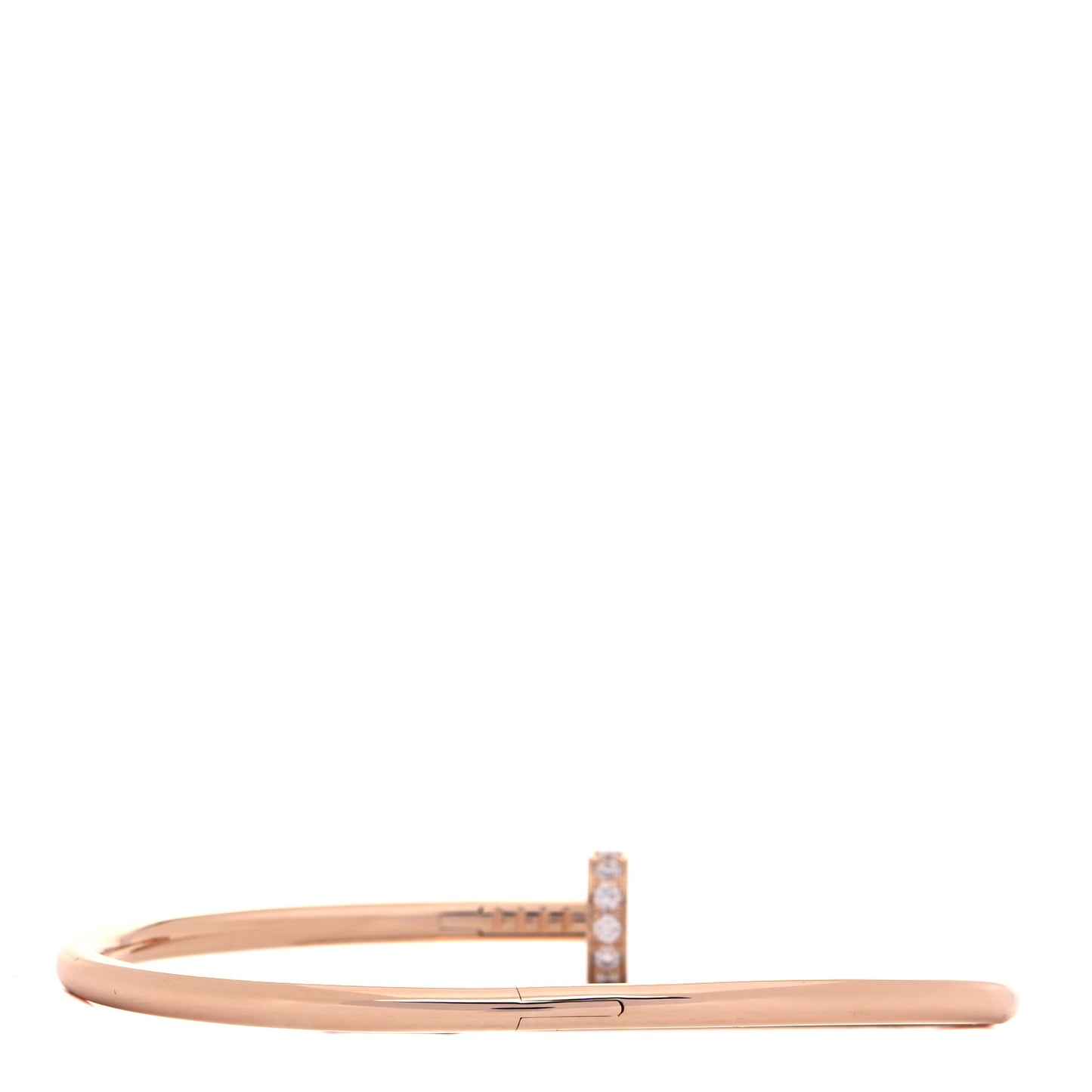 18K Pink Gold Diamond Juste Un Clou Bracelet 19