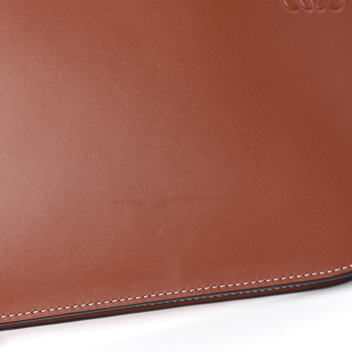 Calfskin Gate Double Zip Pouch Crossbody Brick