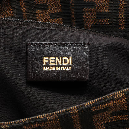 Fendi Zucca Patent Mia Shoulder Flap Tobacco 6 of 9