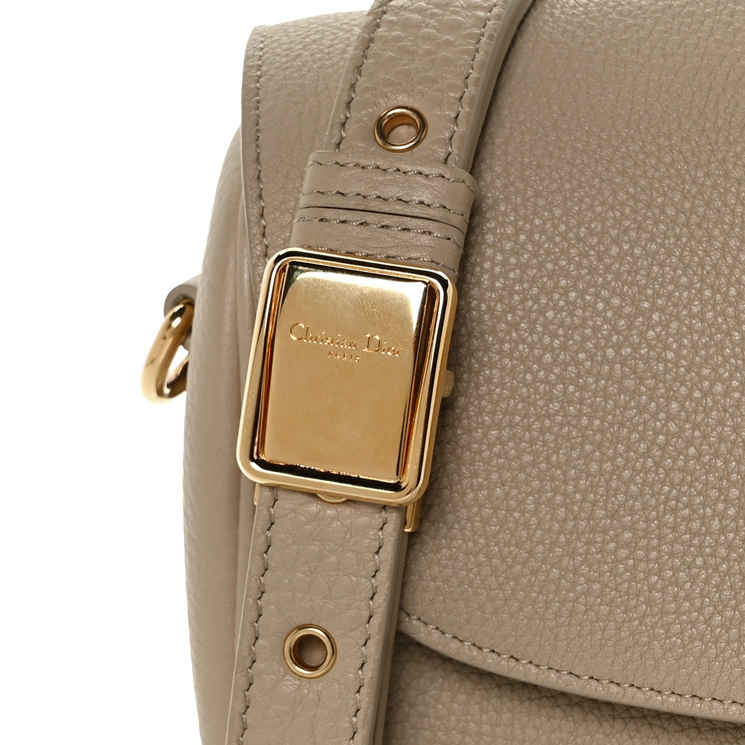 Christian Dior Grained Calfskin Medium Bobby Flap Beige 9 of 9