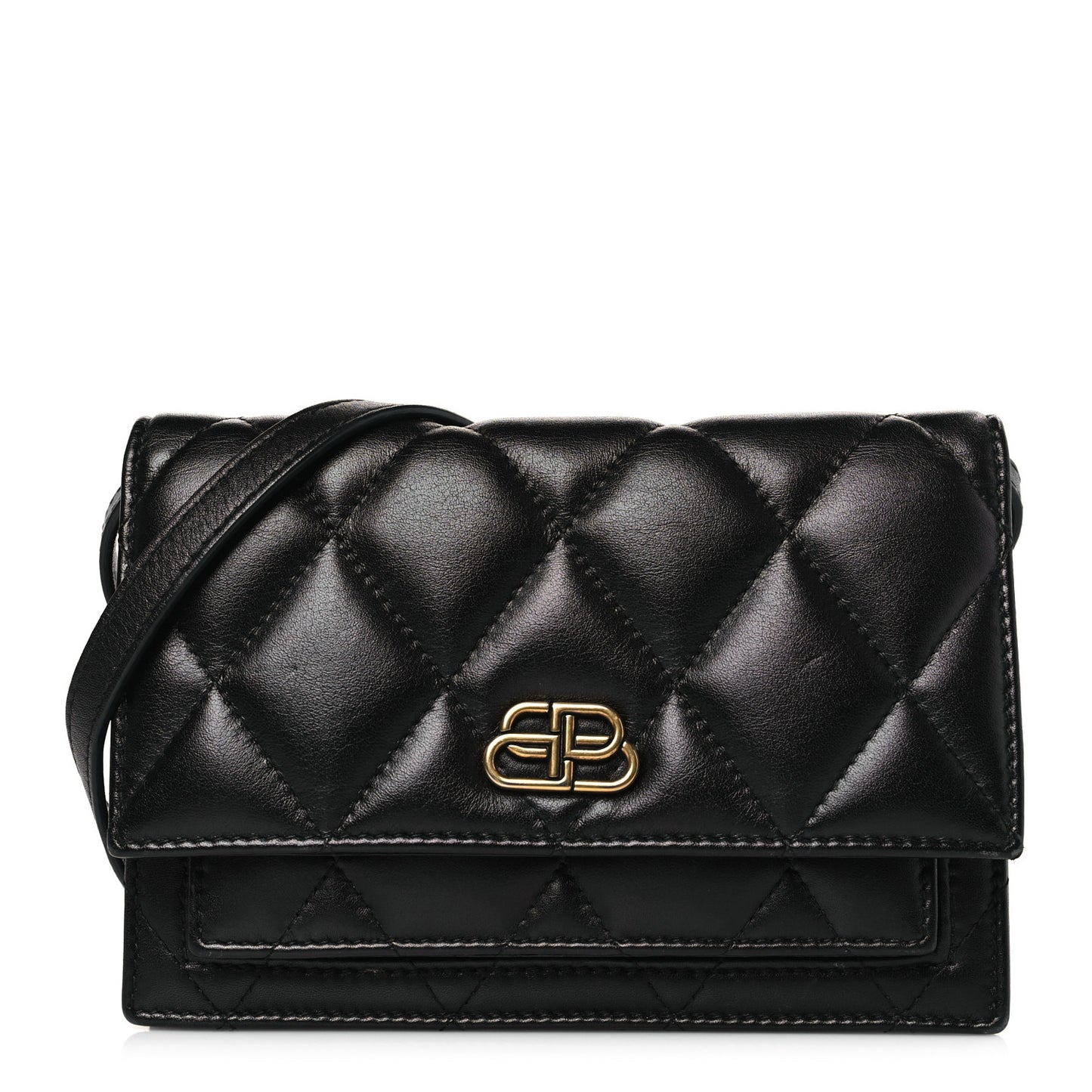 Nappa Calfskin Quilted XS Sharp Belt Bag Black