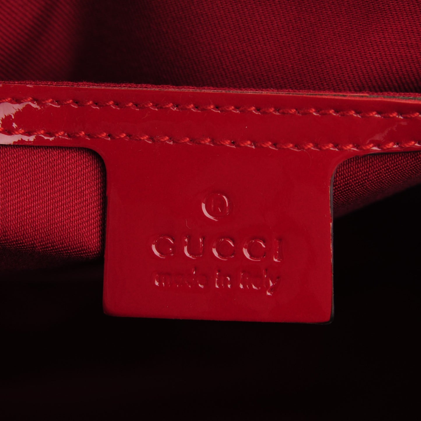 Patent GG Valentine Medium Joy Boston Red Gold