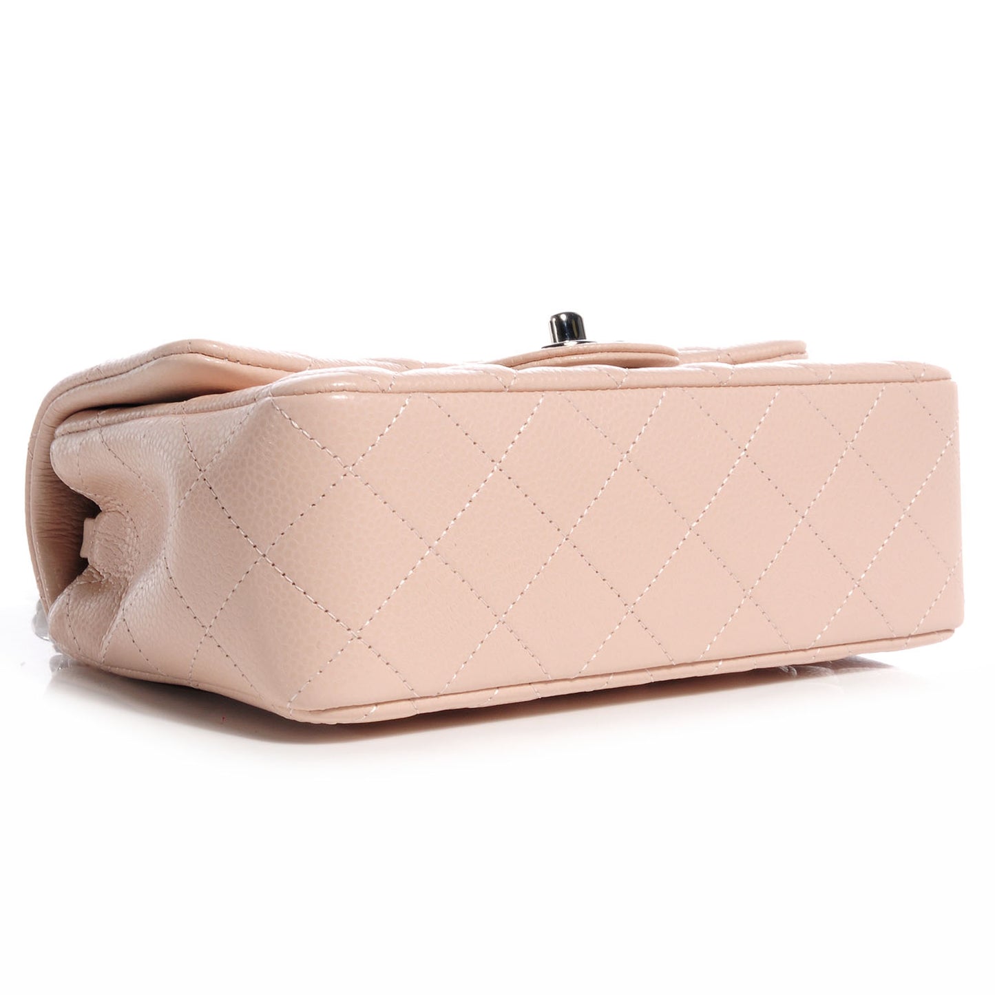 Caviar Quilted Mini Flap Light Pink