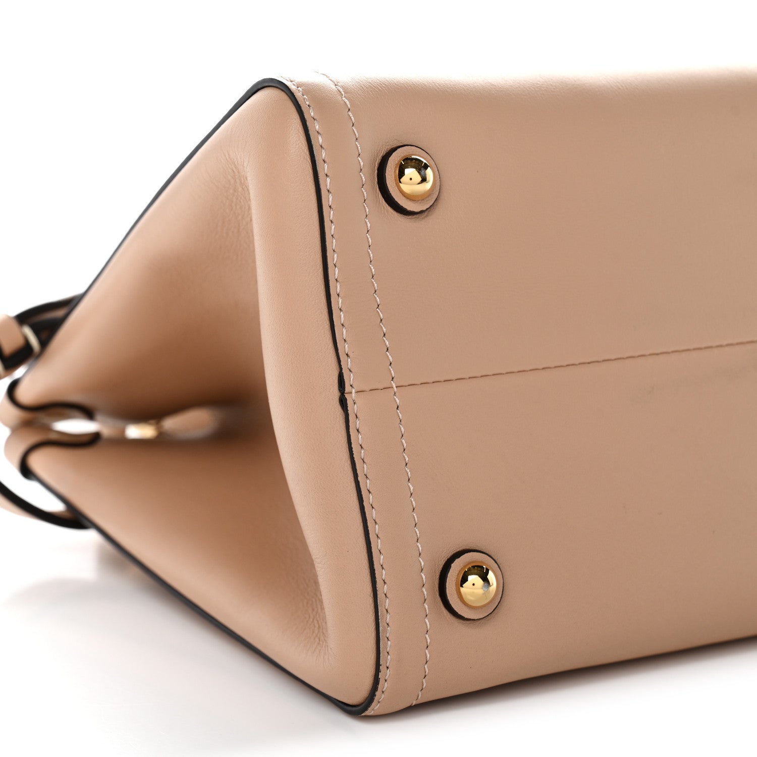 Valentino Garavani Calfskin Vlogo Small Antibes Tote Rose Sand 8 of 9