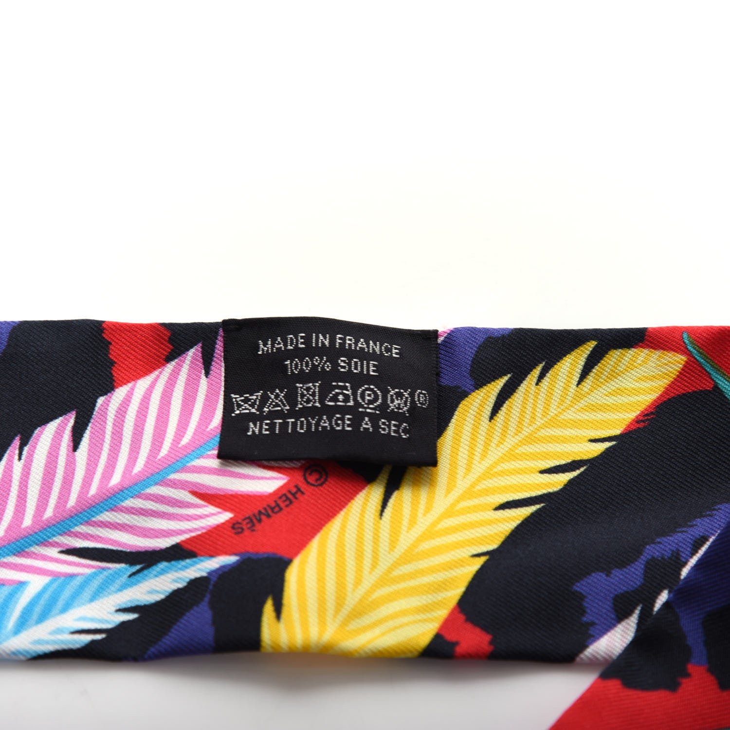 Hermes Silk Jaguar Quetzal Twilly Vert Rouge Rose 3 of 3