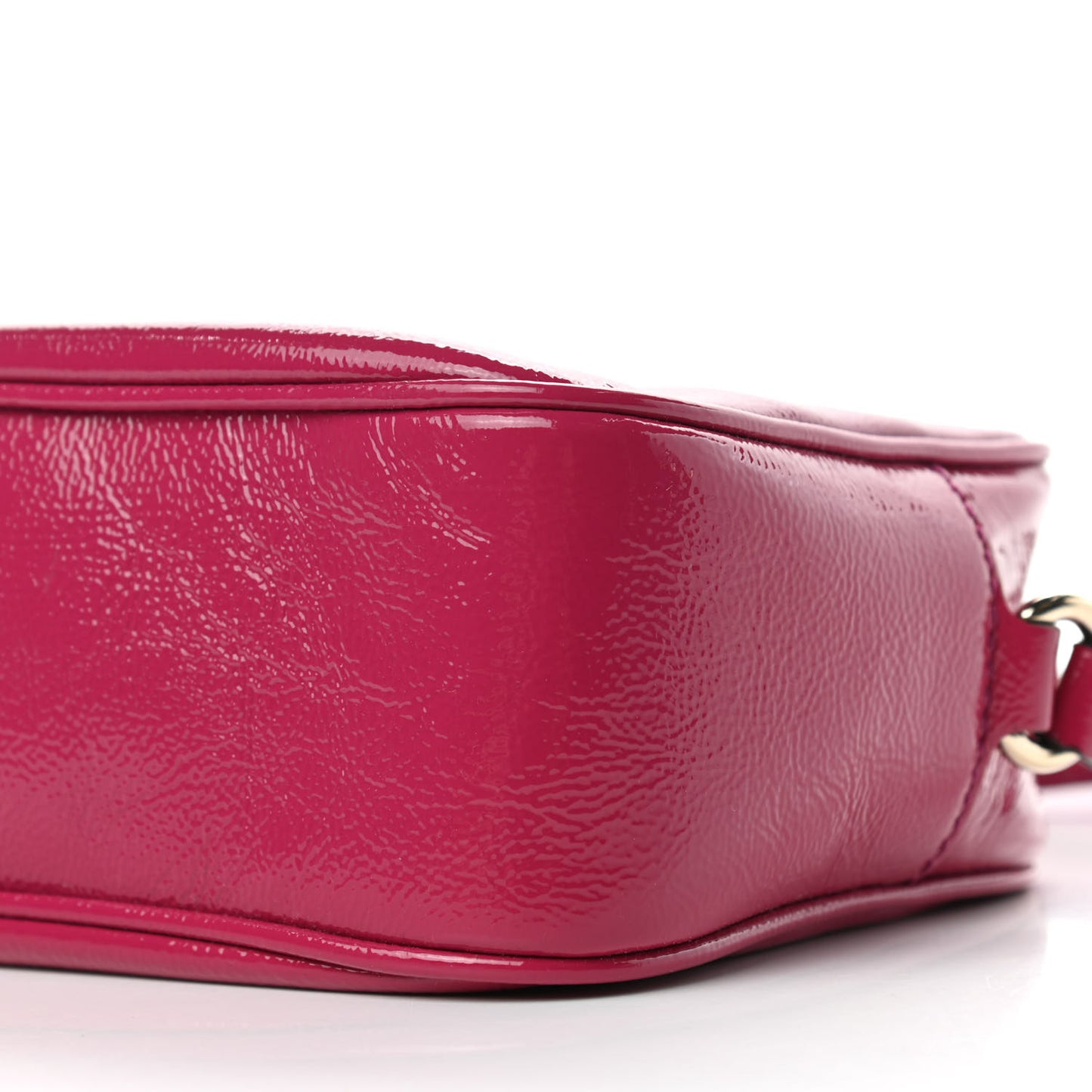 Vernice Naplack Small Soho Disco Bag Bright Bougainvillea