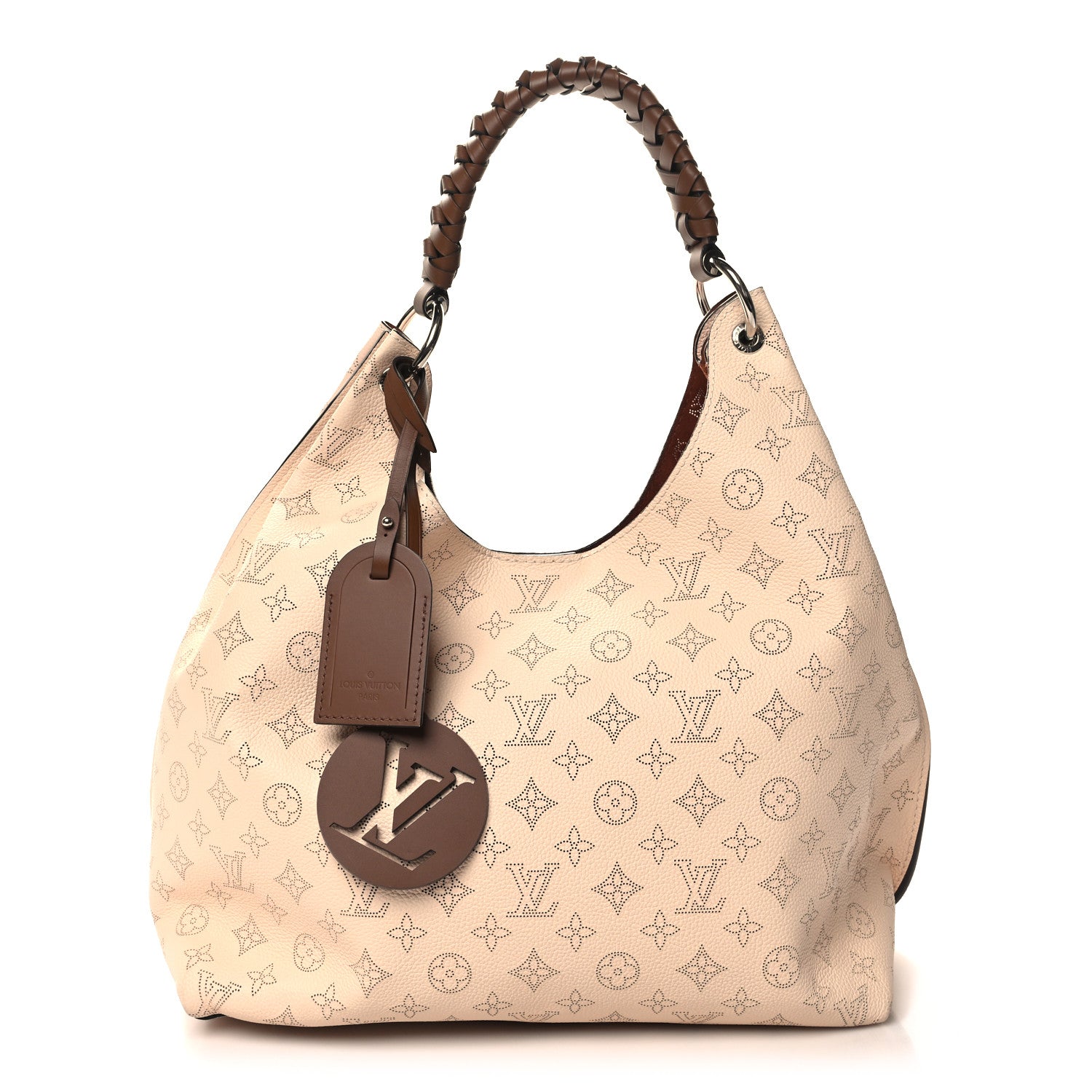 Louis Vuitton Mahina Carmel Hobo Creme 1 of 10