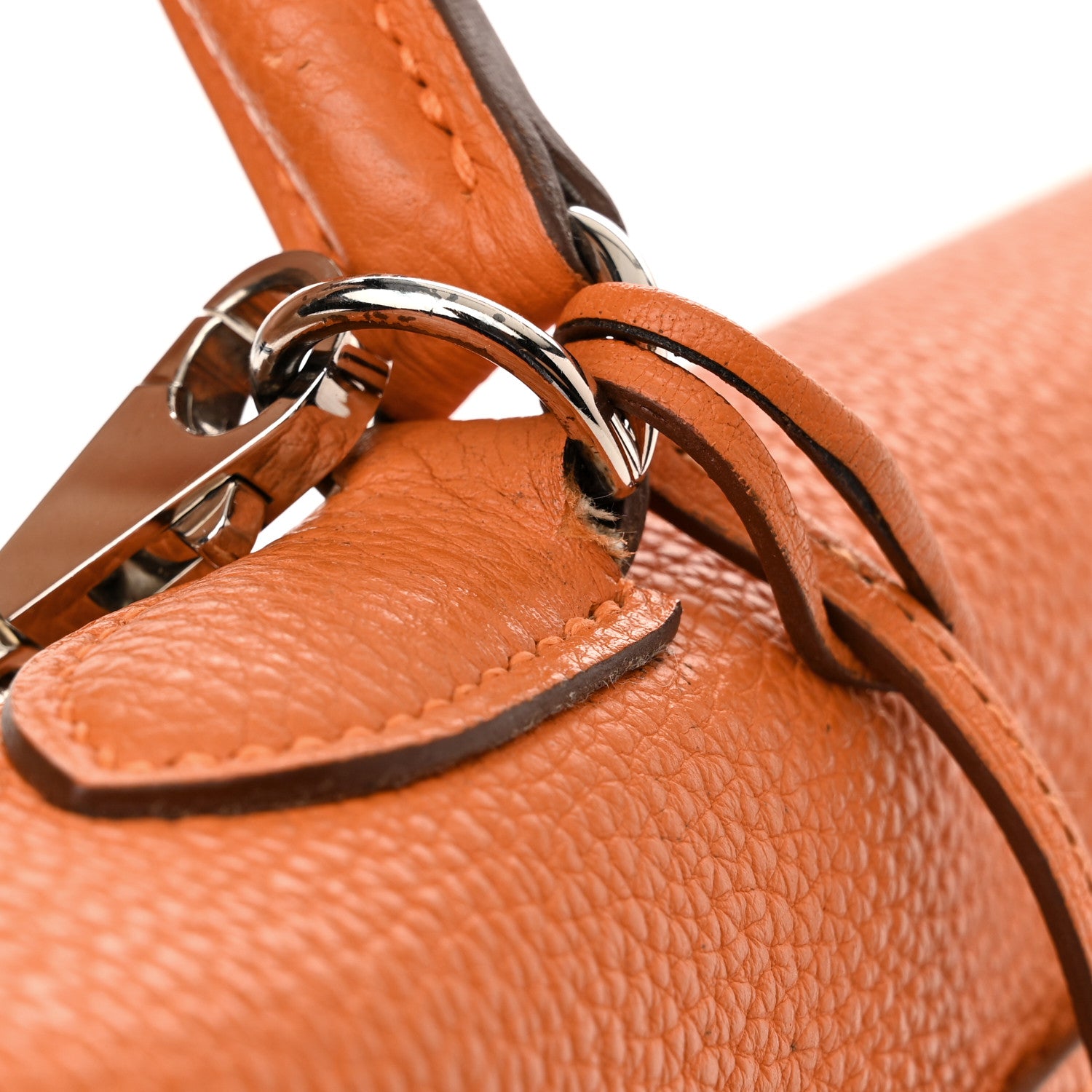 Hermes Togo Kelly Retourne 35 Orange 16 of 18