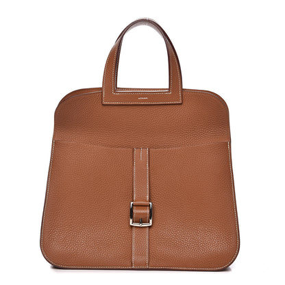 Hermes Taurillon Clemence Halzan 31 Gold 3 of 13