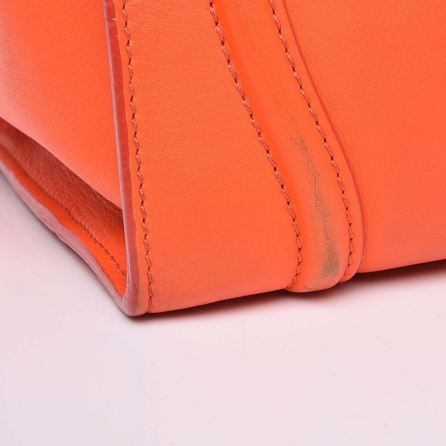 Celine Smooth Calfskin Mini Luggage Bright Orange 13 of 15