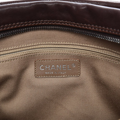 Chanel Calfskin Small Diamond Stitch Tote Dark Brown 6 of 12