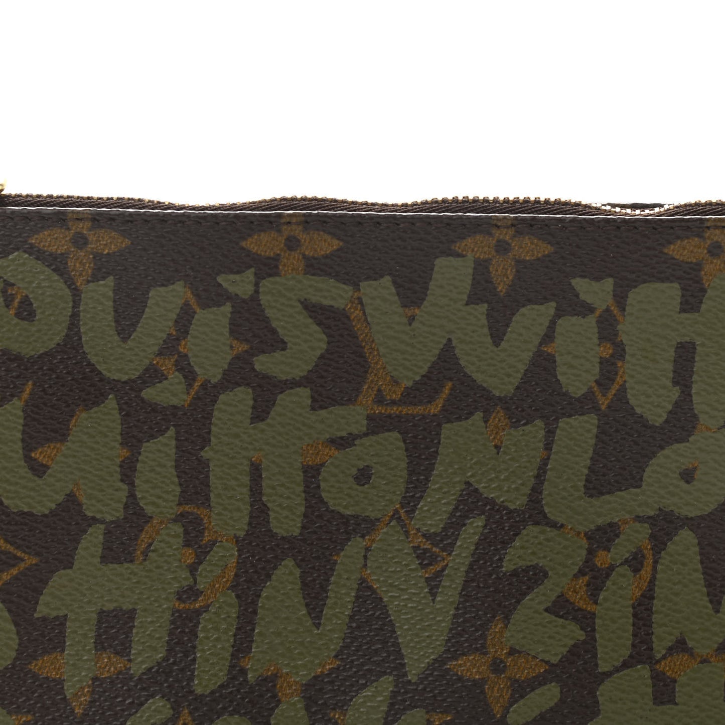 Monogram Graffiti Pochette Accessories Kaki