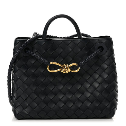 Bottega Veneta Nappa Intrecciato Small Andiamo Shoulder Bag Duke 1 of 11