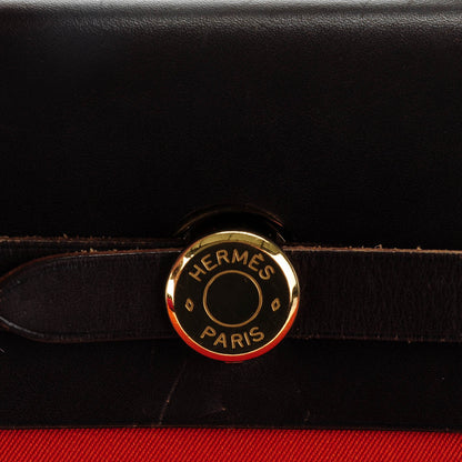 Hermes Toile Herbag PM 30 Orange and Red 13 of 15