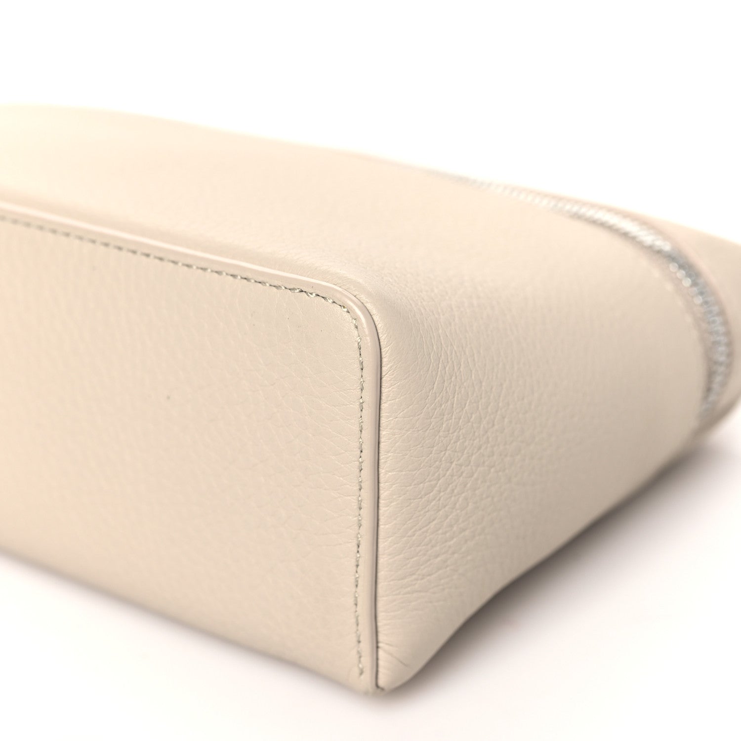 Loro Piana Grained Calfskin L19 Extra Pocket Pouch Whisper White 9 of 9