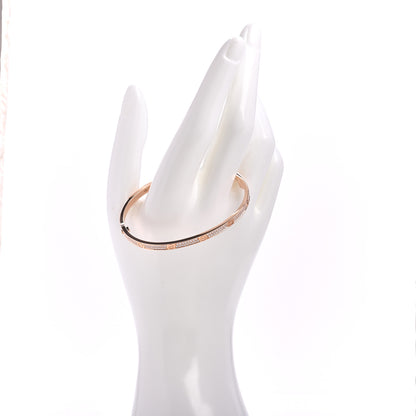 Cartier 18K Pink Gold Diamond Small LOVE Paved Bracelet 18 2 of 5