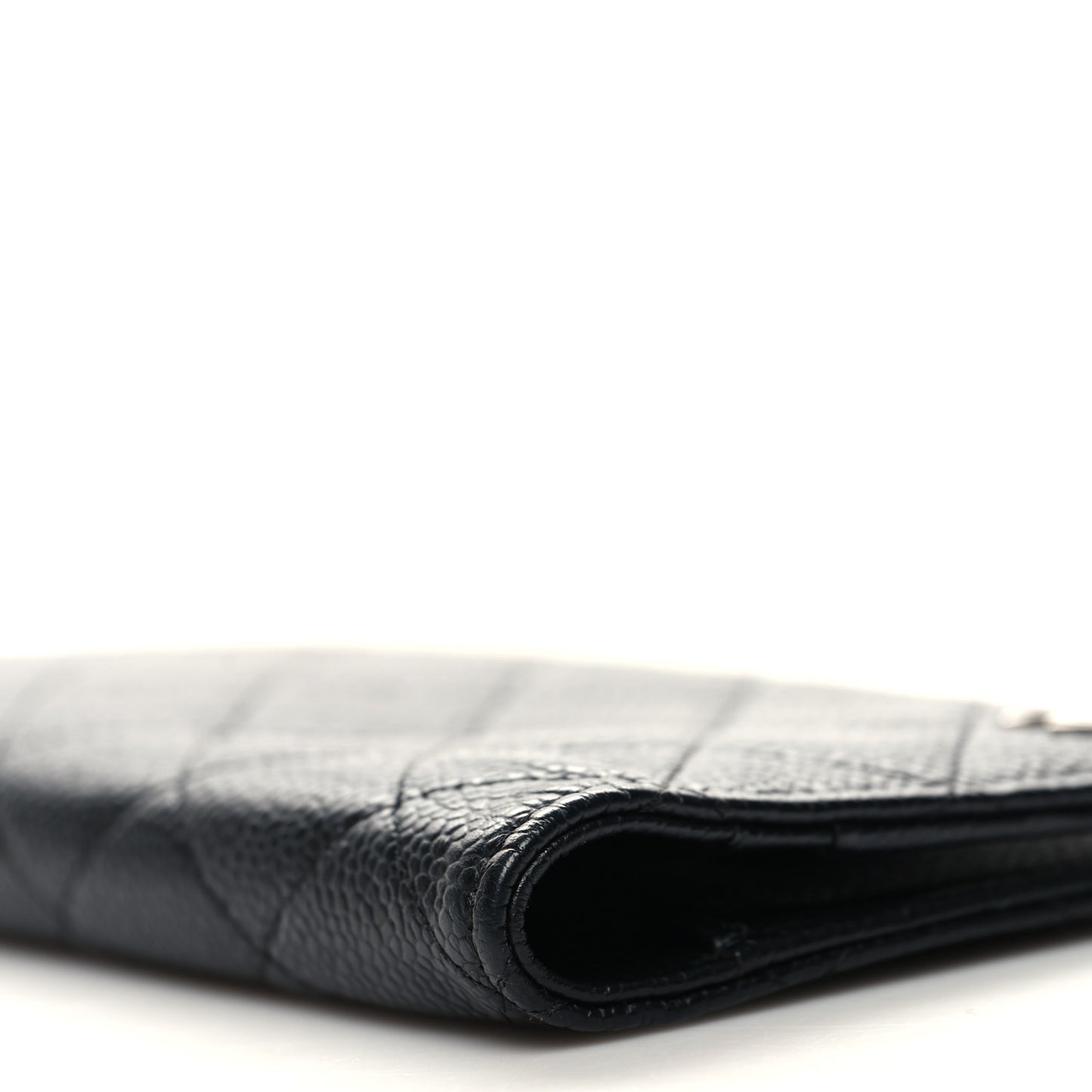 Caviar Quilted Medium Agenda Cover Black