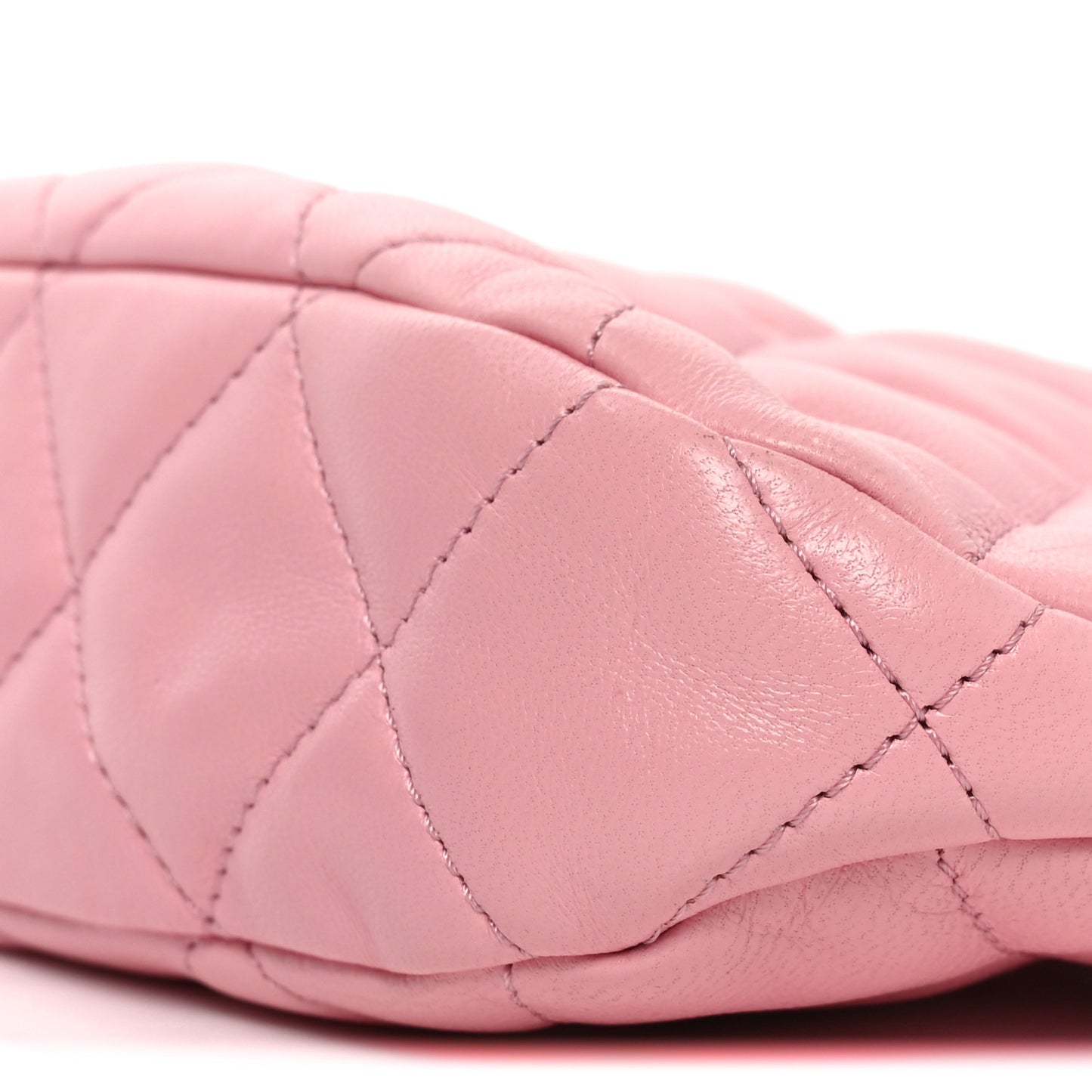 Lambskin Quilted CC Links Hobo Light Pink