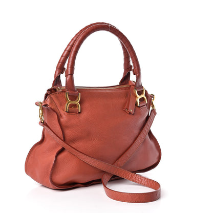 Chloe Calfskin Medium Marcie Satchel Clay 3 of 23