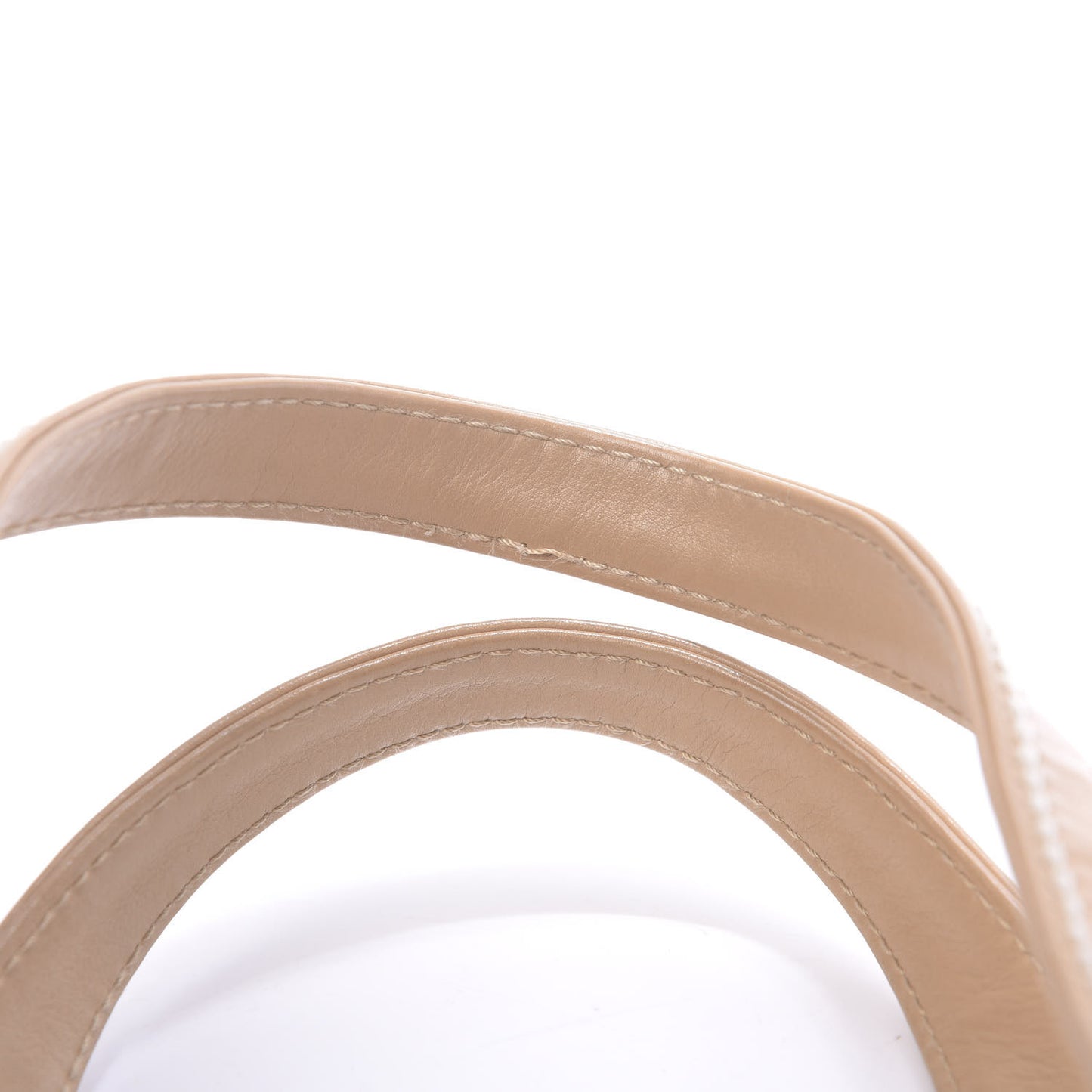 Calfskin Wild Stitch Tote Beige