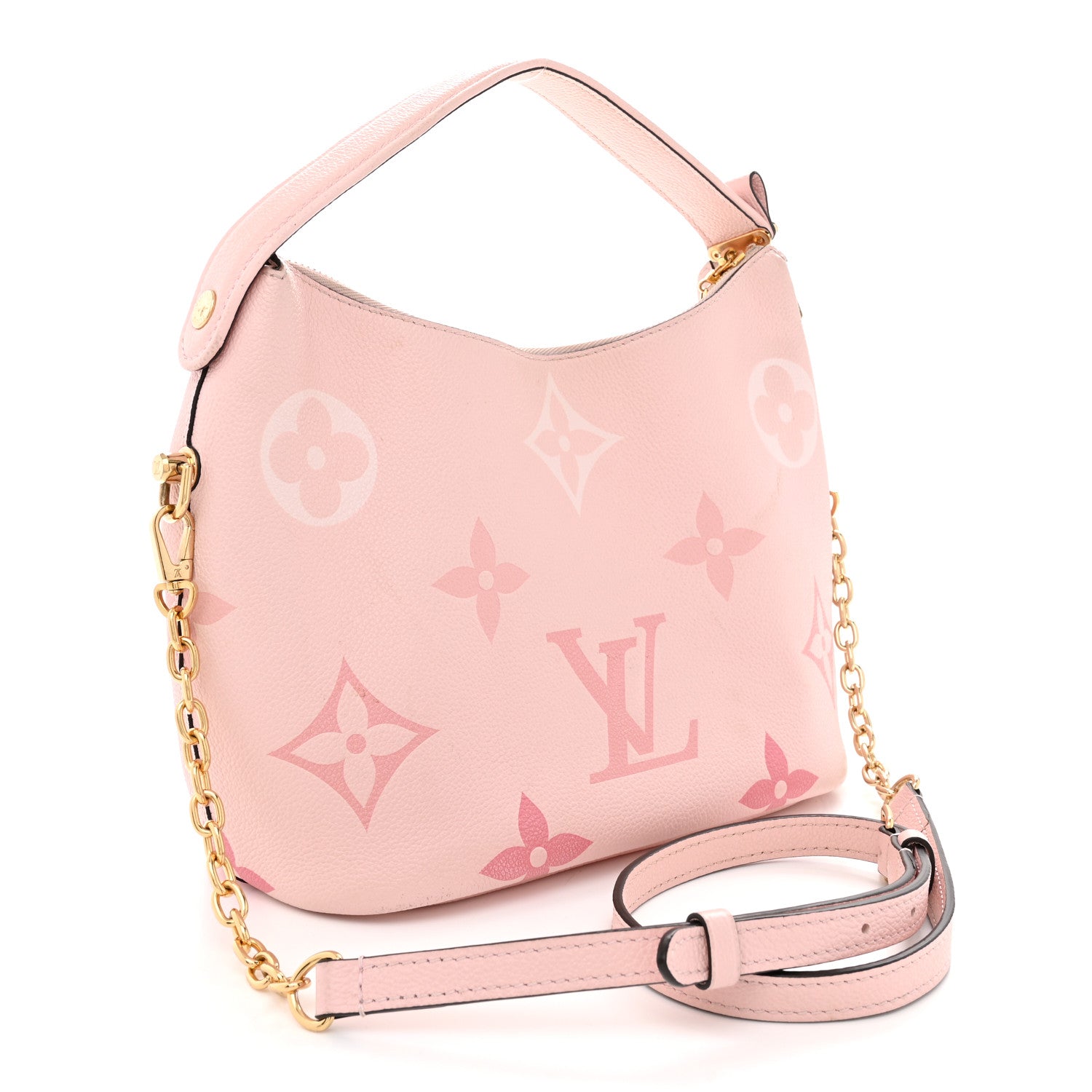 Louis Vuitton Empreinte Monogram Giant By The Pool Marshmallow Hobo PM Bouton De Rose 3 of 13