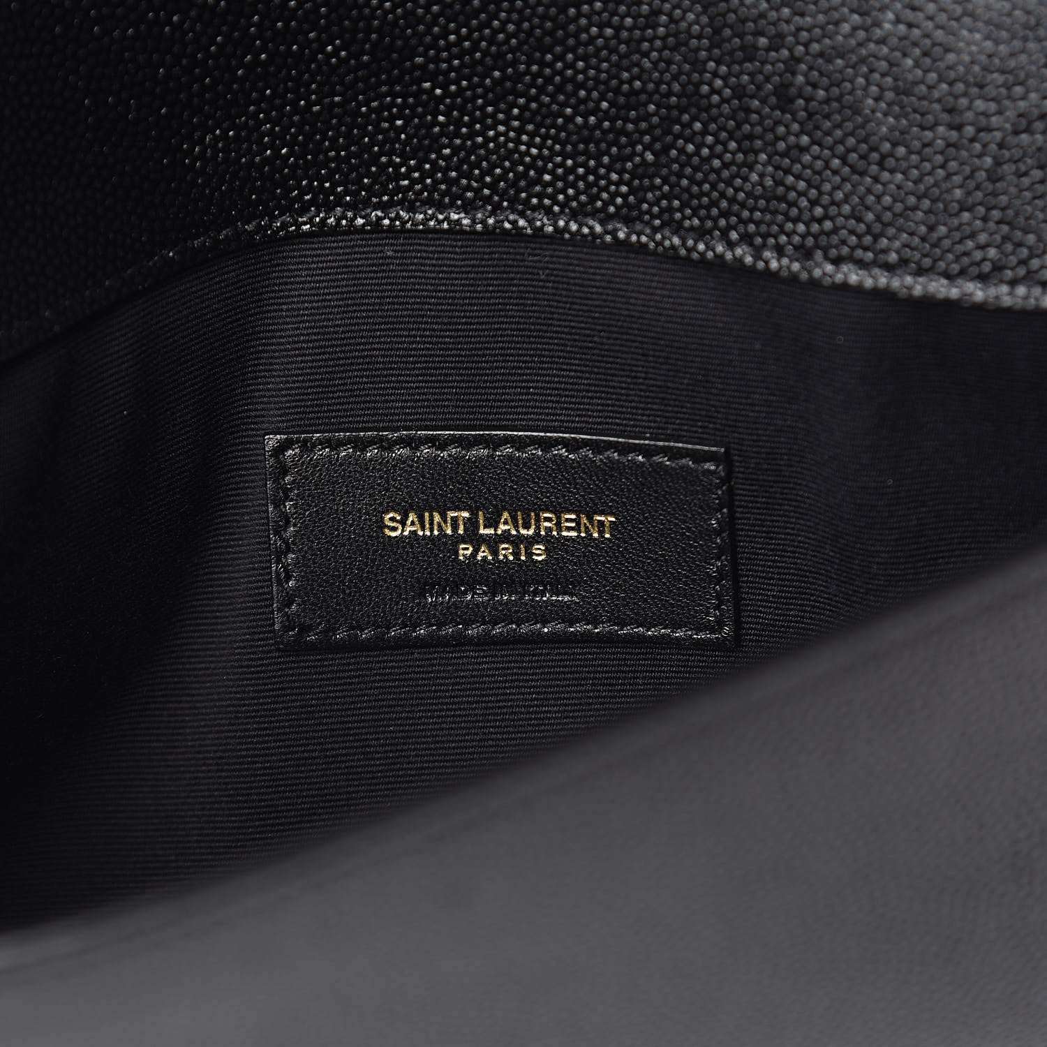 Saint Laurent Grain De Poudre Uptown Pouch Black 6 of 7