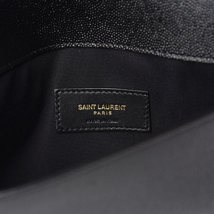 Saint Laurent Grain De Poudre Uptown Pouch Black 6 of 7