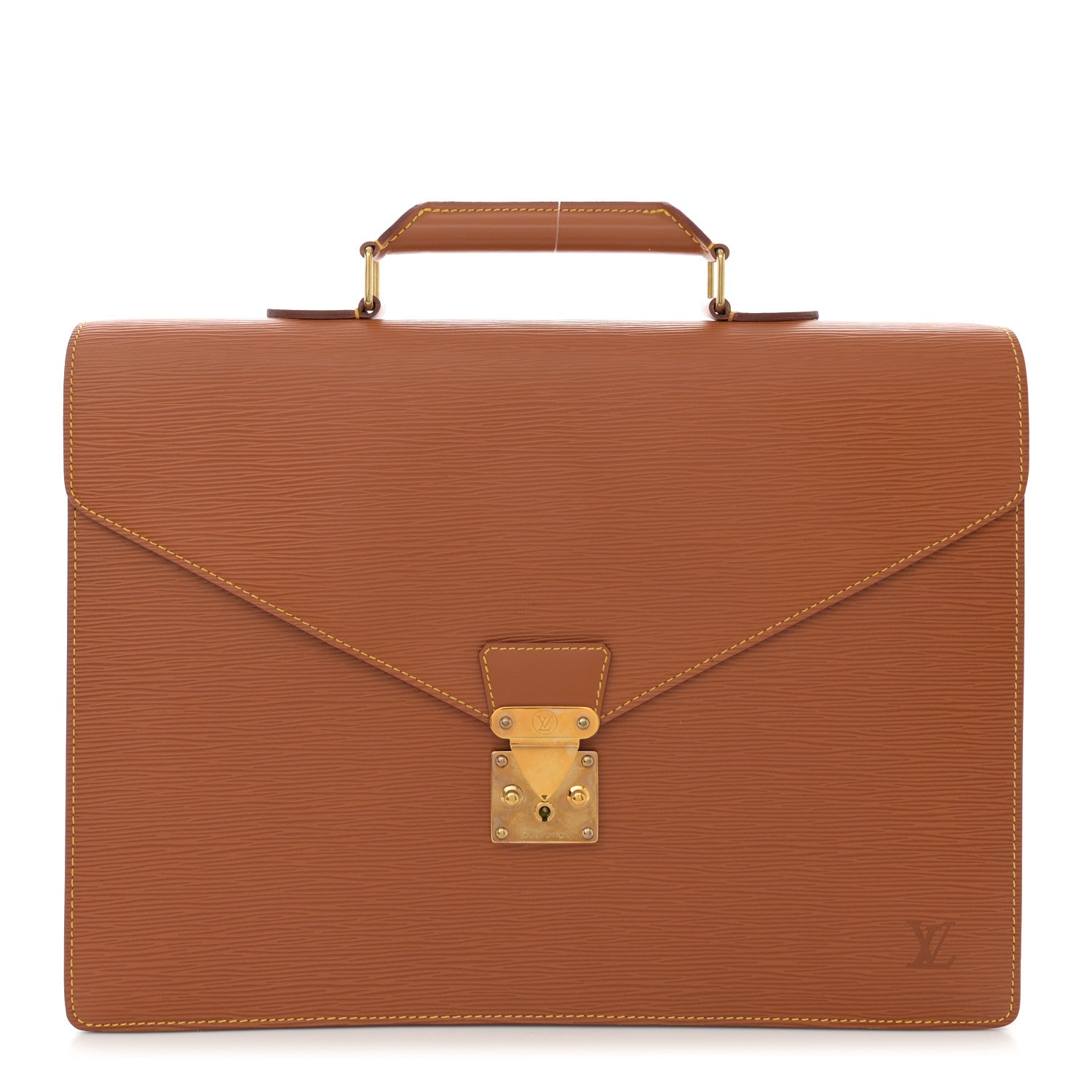 Louis Vuitton Epi Serviette Ambassadeur Briefcase Gold 1 of 22