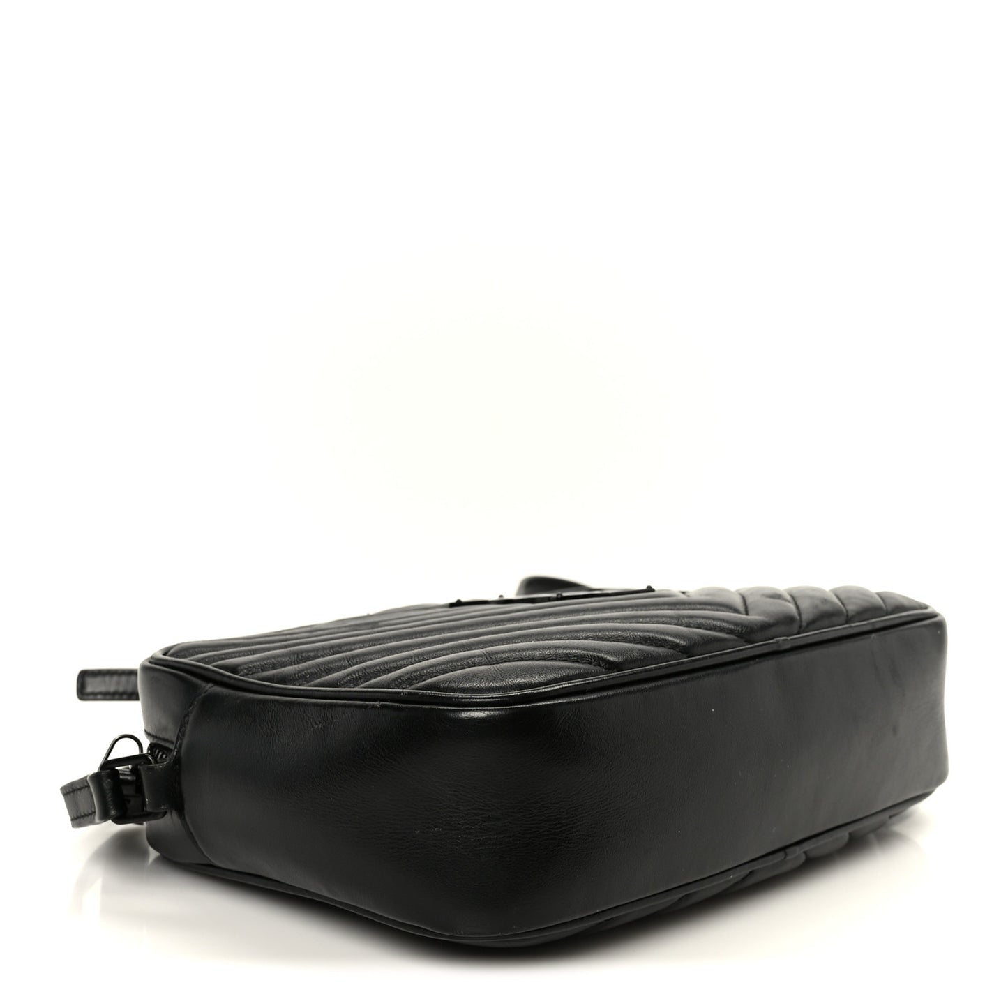 Calfskin Matelasse Monogram Monochrome Lou Camera Bag Black