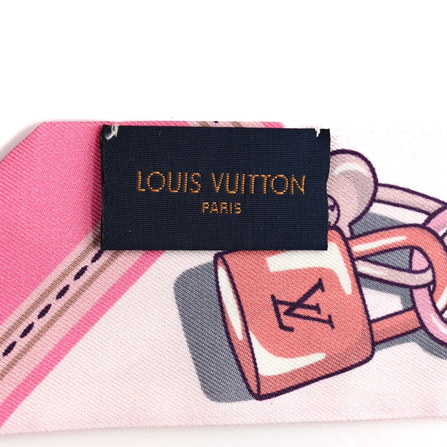 Louis Vuitton Silk Monogram A la Folie BB Bandeau Light Pink 3 of 4