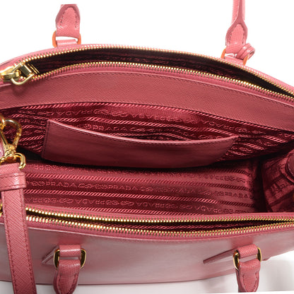Prada Saffiano Lux Small Double Zip Tote Tamaris 6 of 9