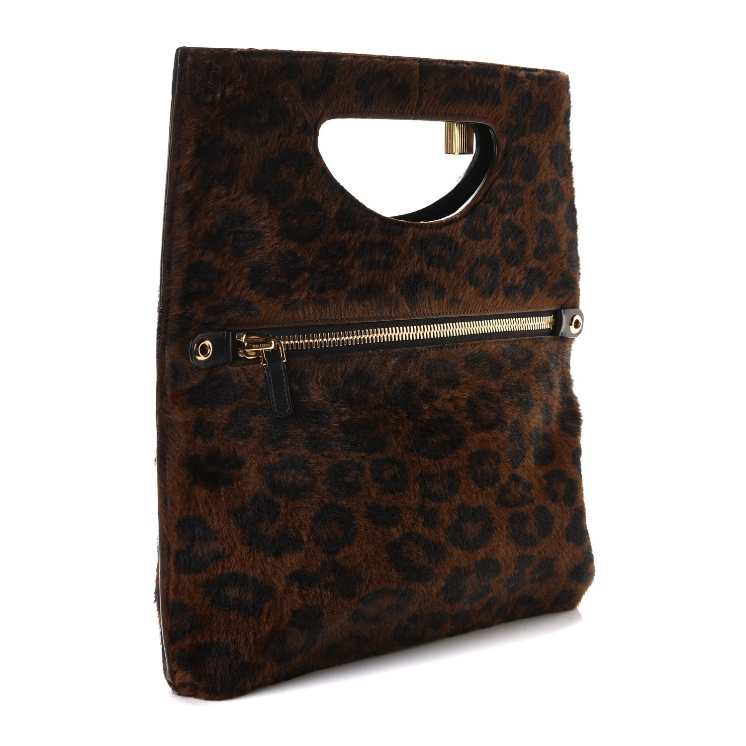 Tom Ford Calf Hair Small Alix Shoulder Bag Brown 2 of 6