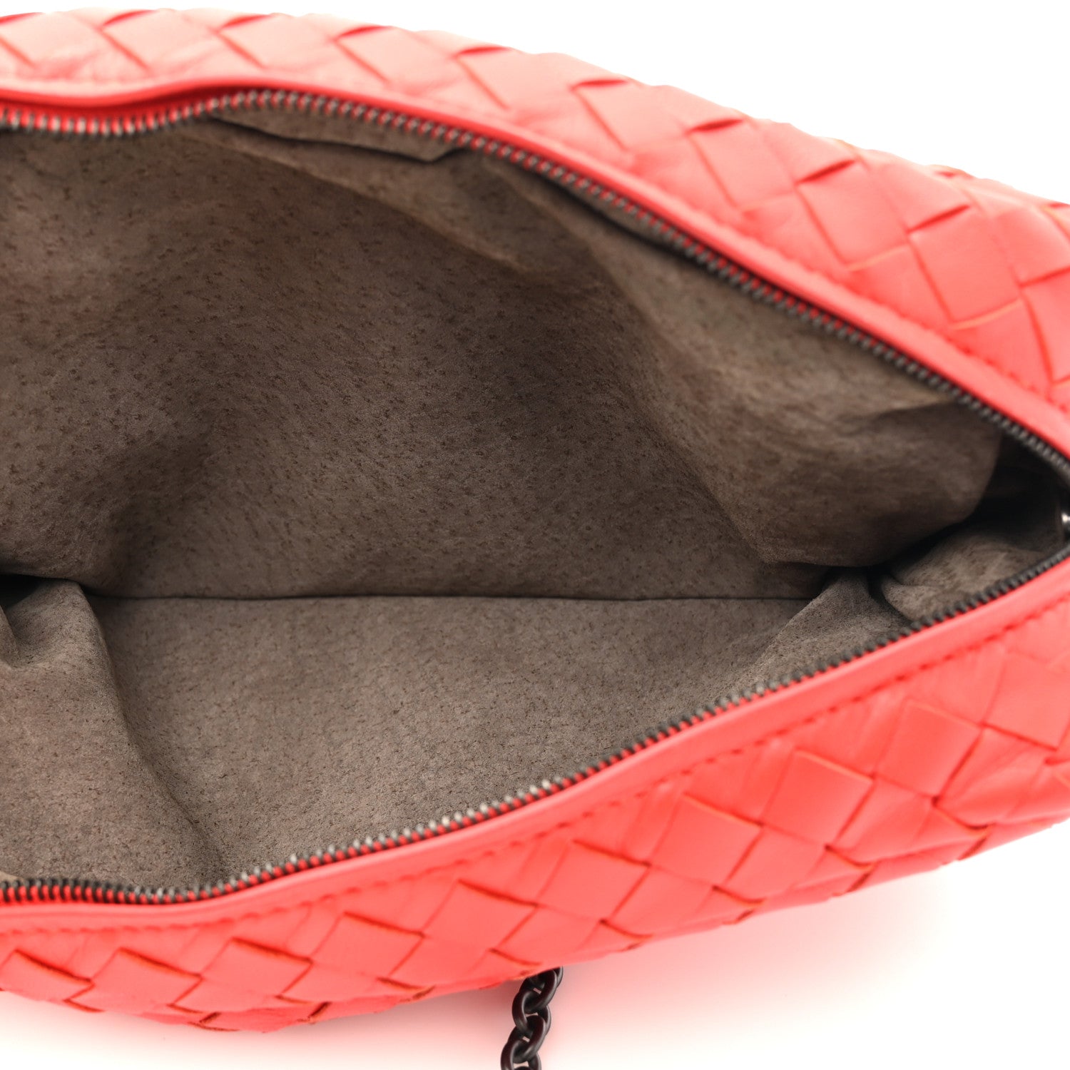 Bottega Veneta Nappa Intrecciato Small Chain Crossbody Red 6 of 11