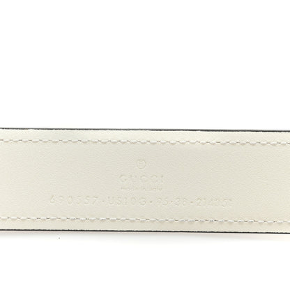 Gucci Ciny Lux Calfskin Blondie 30mm Belt 95 38 White 3 of 4