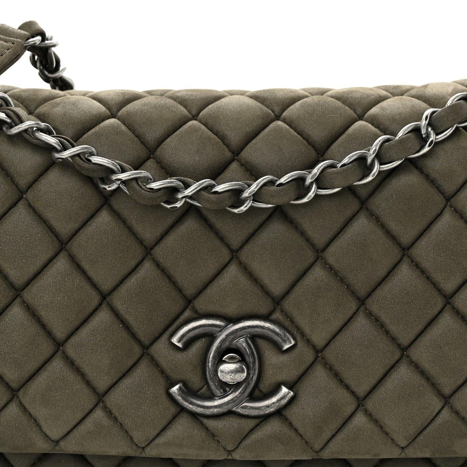 Chanel Iridescent Calfskin Quilted Small New Bubble Flap Brown 8 of 11