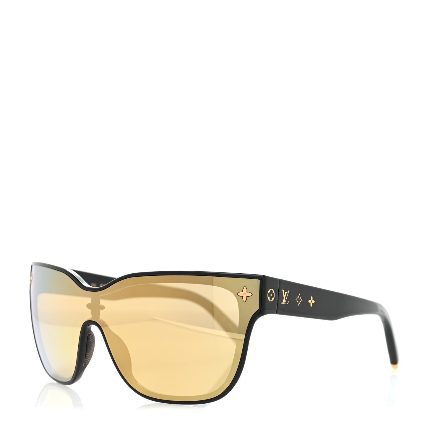 Nylon LV Shadow Square Sunglasses Z1843U Black