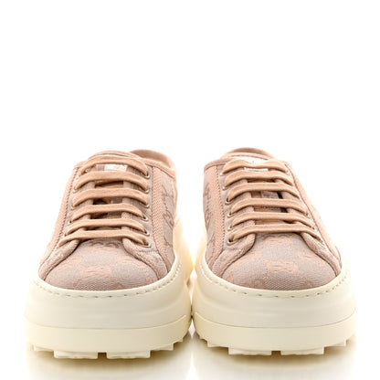 Gucci GG Monogram Womens 1977 Tennis Platform 52mm Sneakers 37 Skin Rose 2 of 8