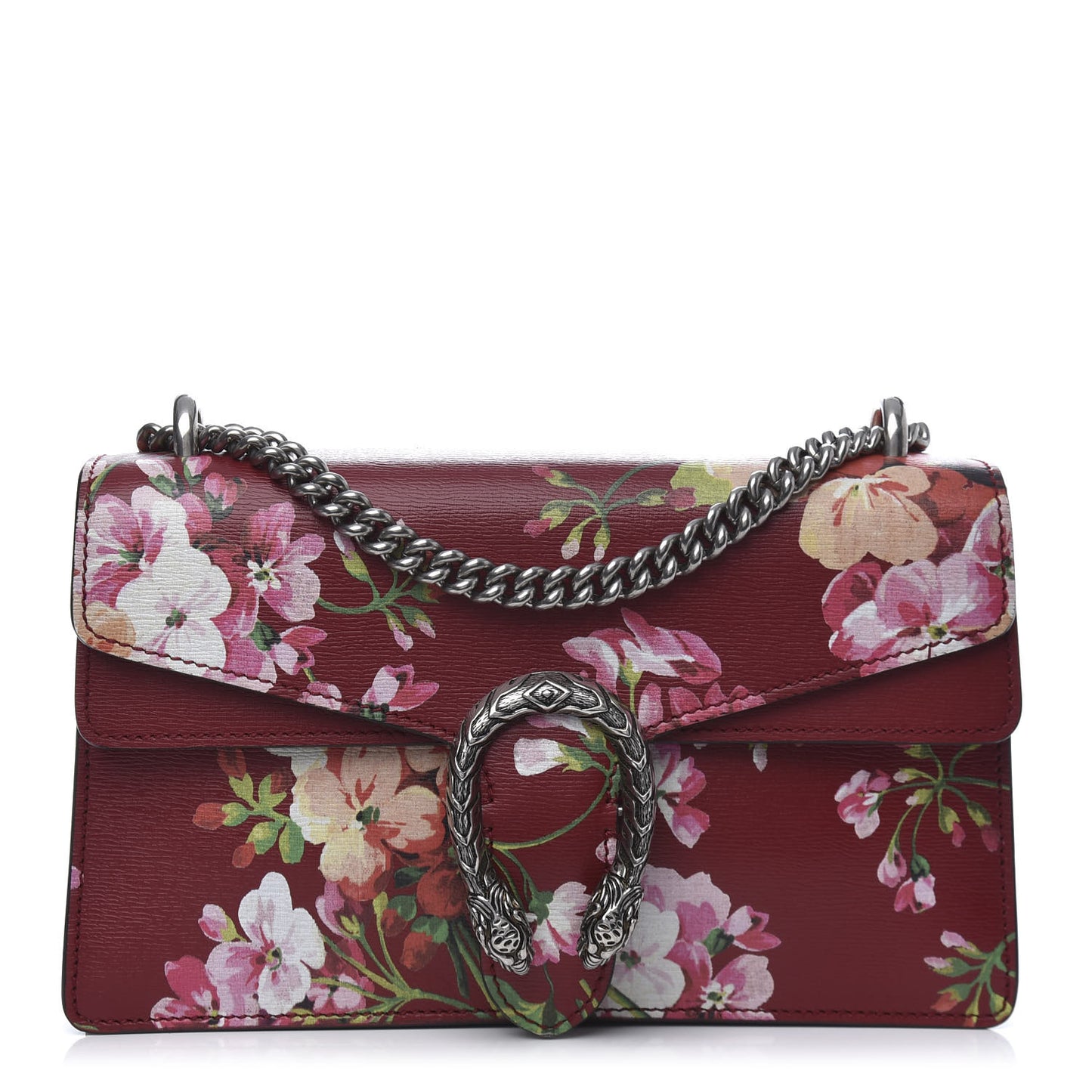 Calfskin Blooms Print Small Dionysus Shoulder Bag Romantic Cherry Multicolor
