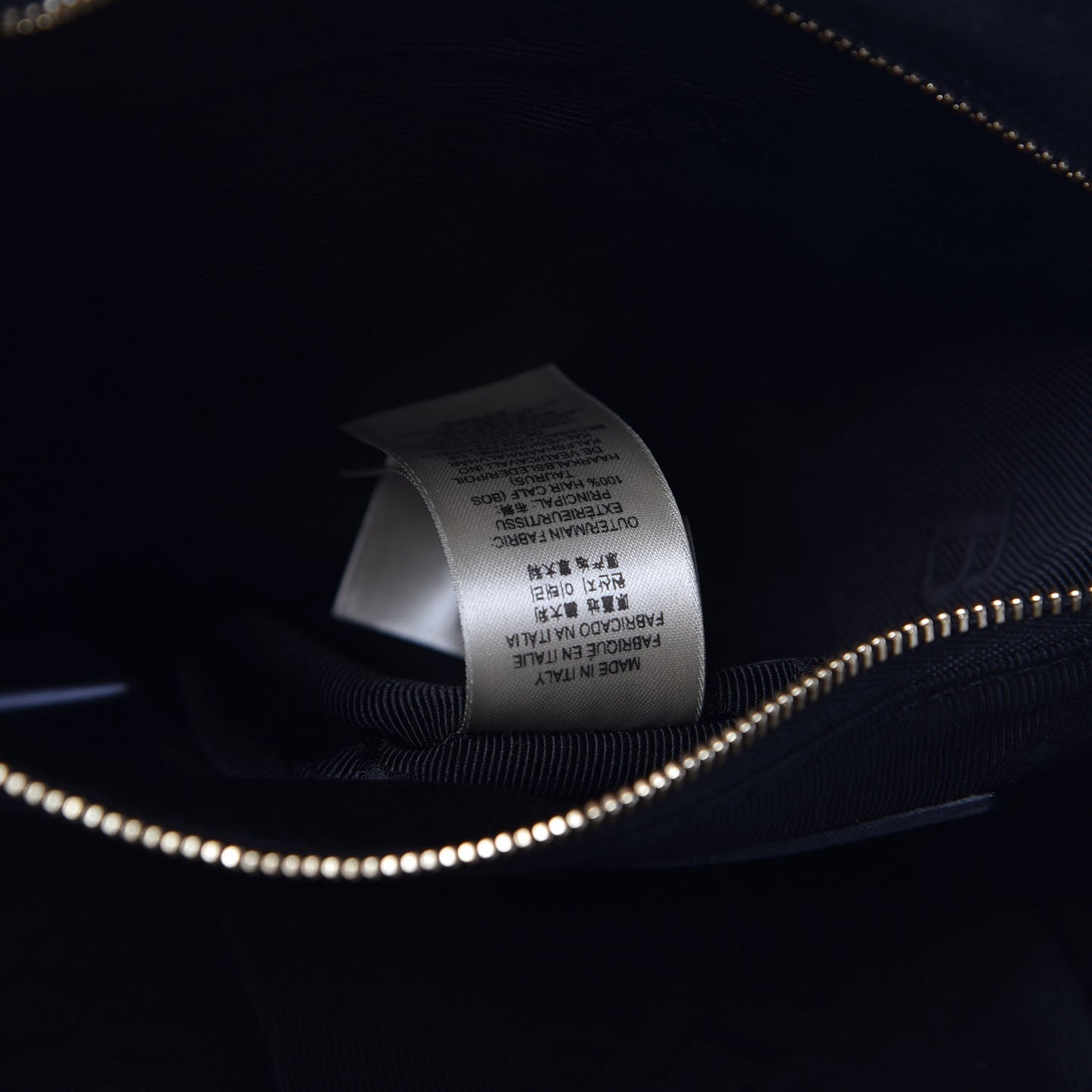 Calfskin Calf Hair Grommet Big Crush Tote Black White