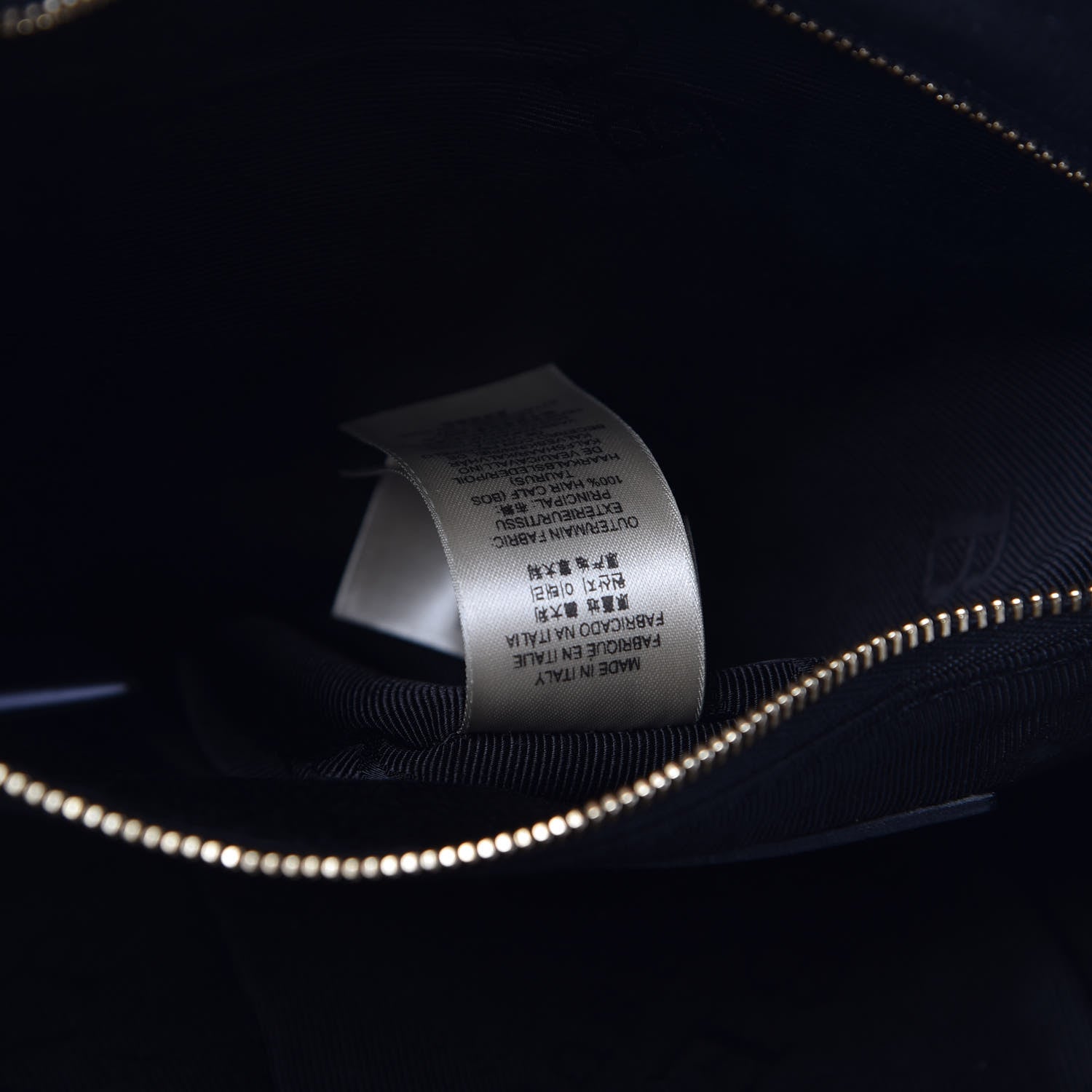 Burberry Calfskin Calf Hair Grommet Big Crush Tote Black White 8 of 10