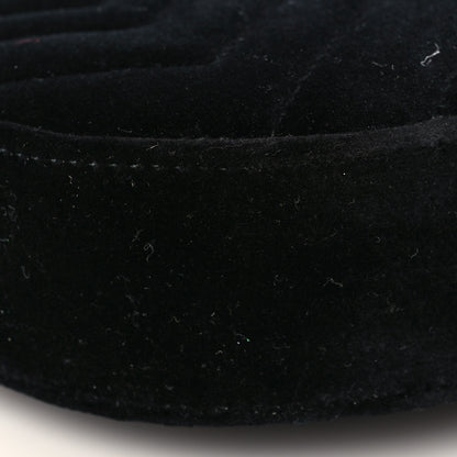Gucci Velvet Matelasse GG Marmont Belt Bag 85 34 Black 8 of 9