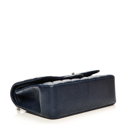 Chanel Caviar Quilted Jumbo Double Flap Navy Blue 4 of 7