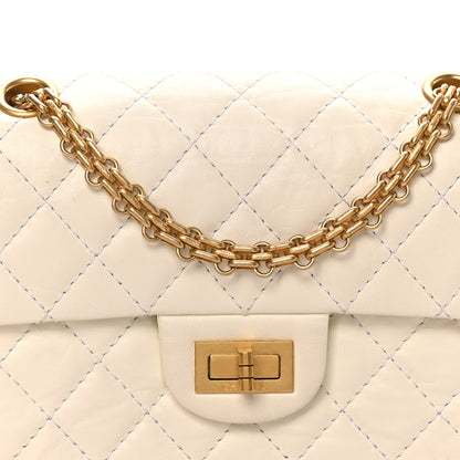 Chanel Aged Calfskin Quilted 2.55 Reissue Mini Flap White 8 of 10