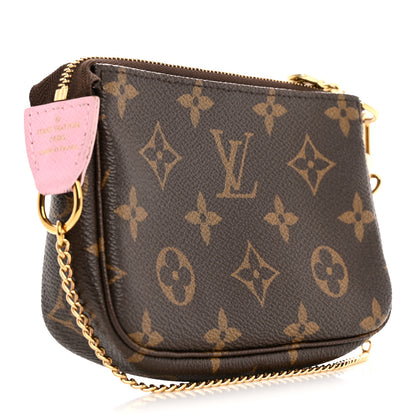 Louis Vuitton Monogram 2021 Christmas Animation Japanese Garden Mini Pochette Accessories Wisteria Pink 3 of 9