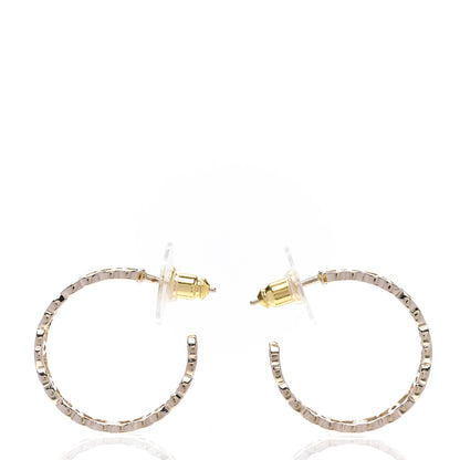 Chanel Metal CC Hoop Earrings Gold 2 of 6